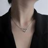 Small Heart Choker Necklace Women Silver Color Chain Pendant On Neck Bohemian Chocker Necklace Jewelry