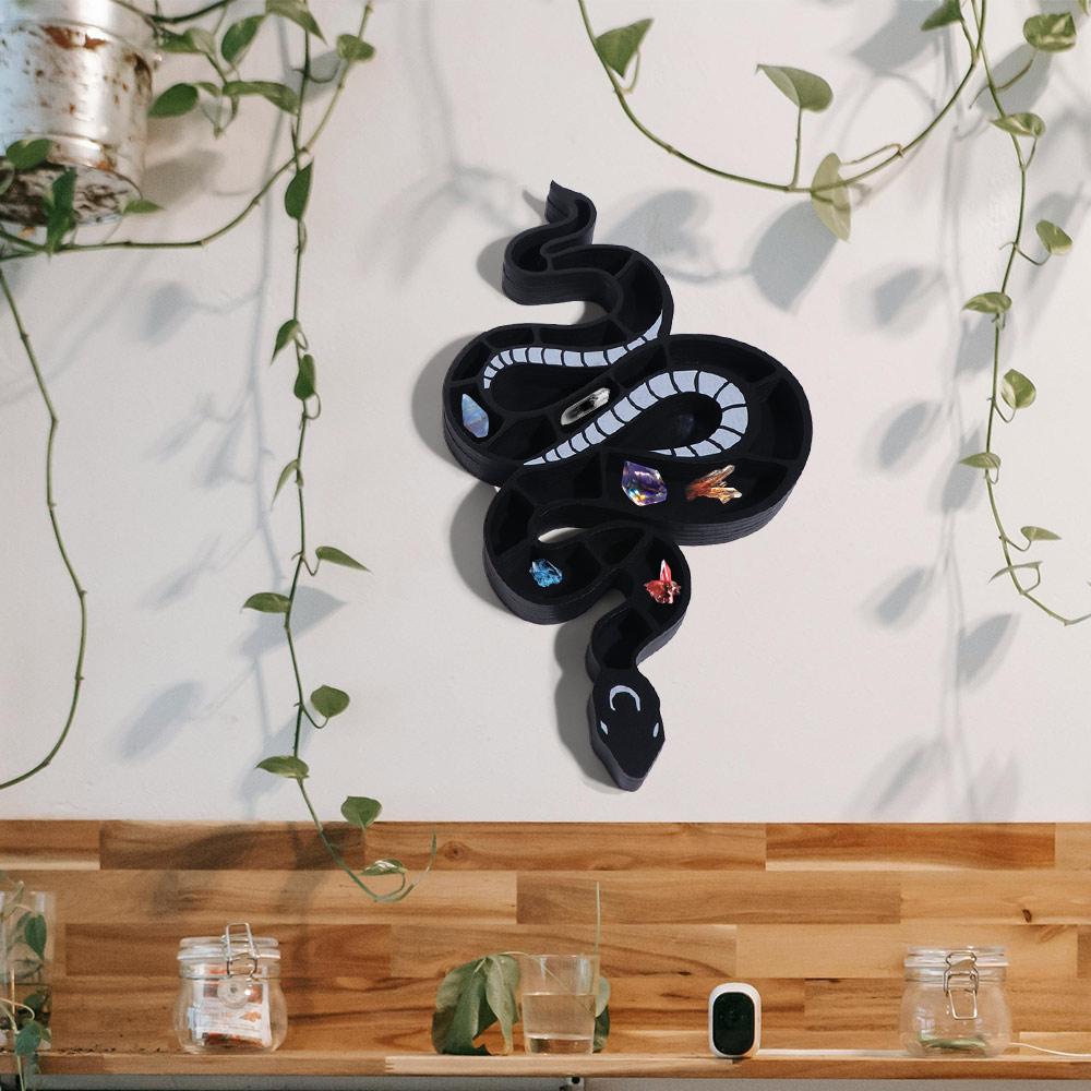 Corrosion-resistant Wood Display Shelf Solid Crystal Storage Holder  Home Decor