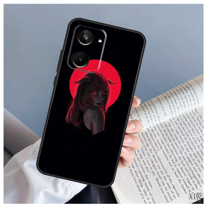 Женщина-дьявол Для Realme C53 C55 C75 C71 C61 C33 C63 C51 C65 C67 11 12 13 14 Pro Plus GT6 GT7 15 Pro Чехол