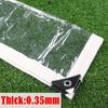 Customize Transparent Tarpaulin Waterproof PVC Canvas Garden Succulent Plants Clearly Rain Cover Balcony Windows Rainproof Cloth