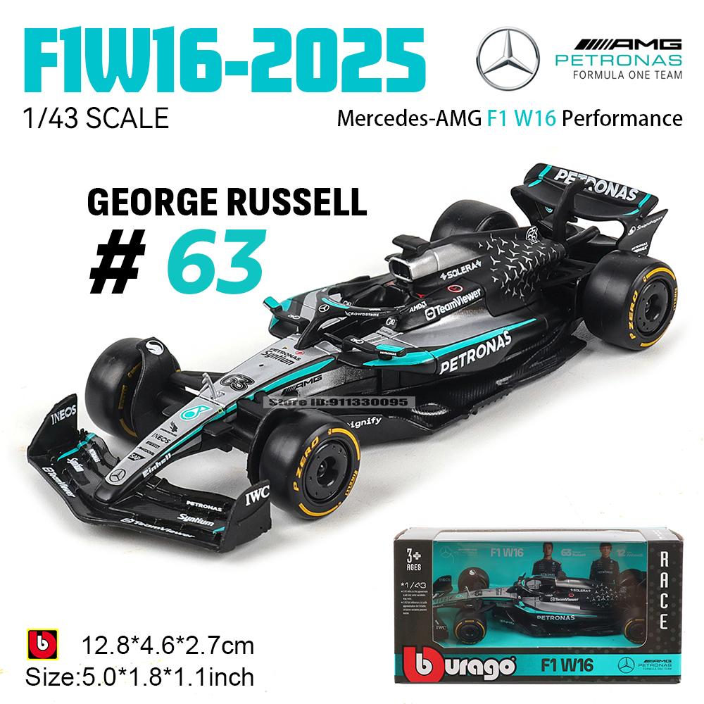 Ббураго 1:43 2025 F1 BWT Alpine Formula One Team #10 Пьер Гасли #43 Франко Колапинто Металлическая модель автомобиля литье под давлением Игрушка Коллекционная