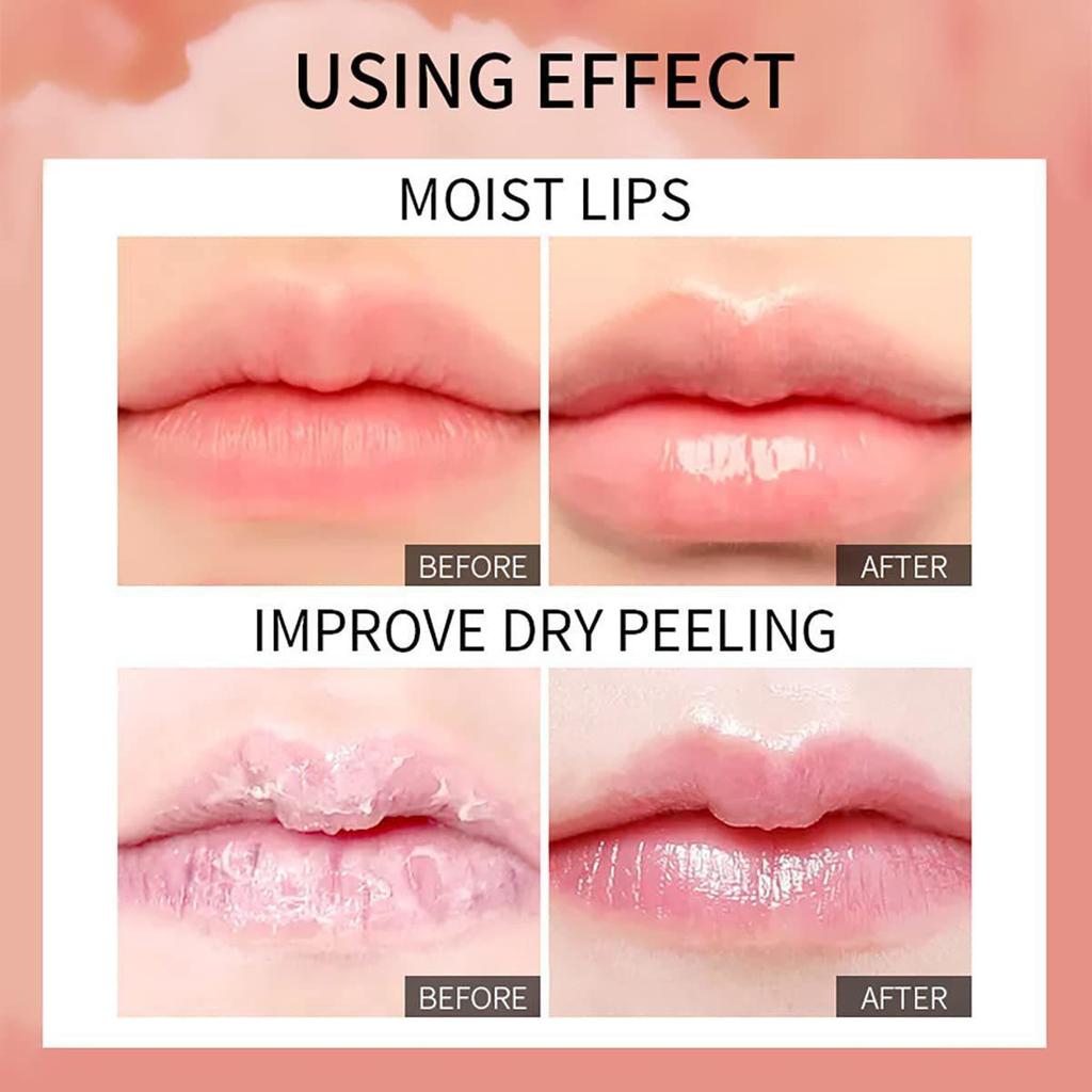 Pouty Lips Блеск для губ Увлажняющее масло для губ Фруктовый блеск для губ Уход за губами Уменьшает морщины на губах