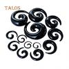 1 Pc Unisex Acrylic Spiral Snail Design Flesh Tunnels Ear Stretcher Expander Body Piercing Trinket