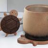 Wooden Turtle Coaster Heat Resistant Placemat for Drinks Anti-Scalding Pot Mat Reusable Table Mat Creative Party Accessory