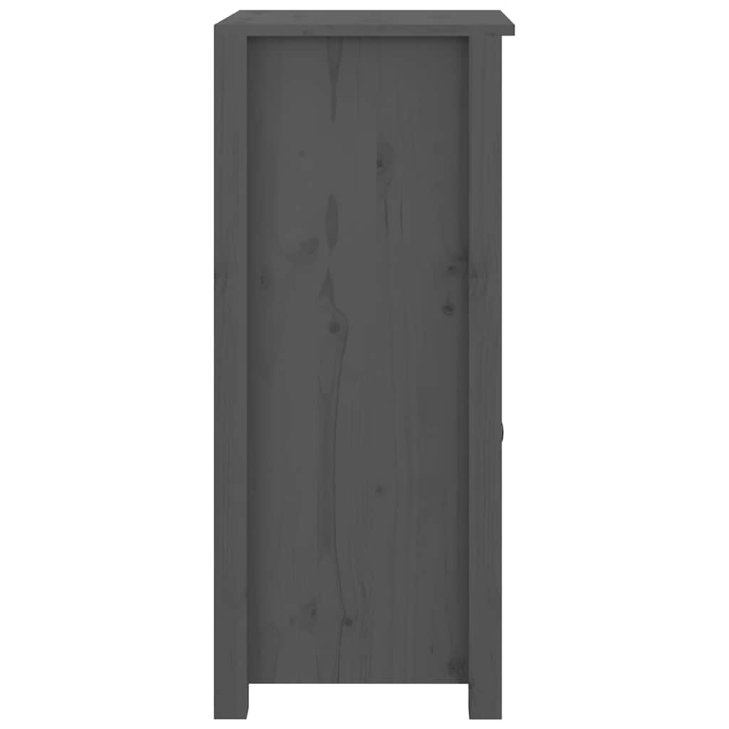 Sideboards 2 Pack Gray 40x35x80 cm Solid Pine Wood