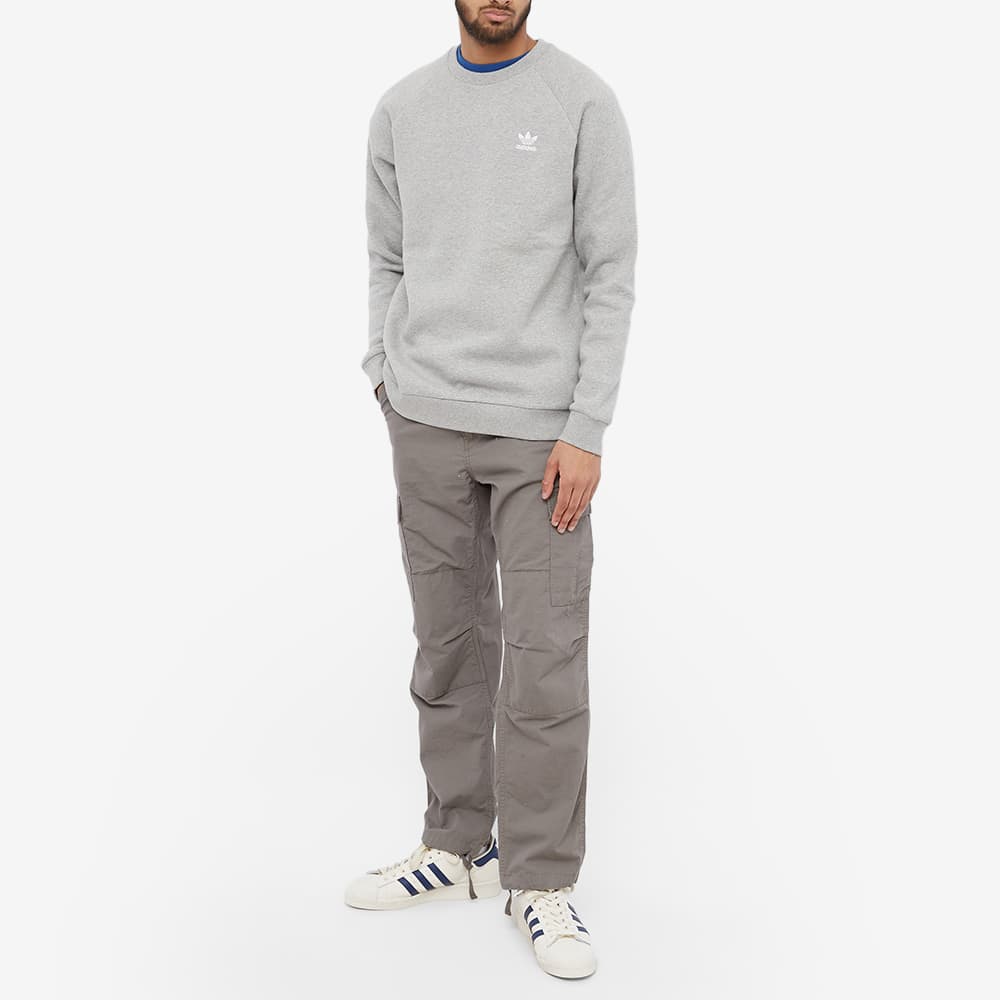 adidas Пуловер с вышитым логотипом Originals, свитшот с длинными рукавами, мужские топы, серый H34642