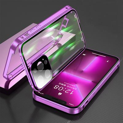 Двусторонняя HD Стеклянная Металлическая Рамка Чехол Для iPhone16e 17 15 14 13 12 11Pro Max Ударопрочный Замок Крышка Защита Объектива Камеры