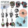 Anniversary Diablo Series Skull Flower Witch Furnace Sprouting Beads Pendant Copper Charms Fit Bracelet Diy Woman Jewelry
