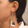 Alloy Vintage Classical Drop Earrings Personality Punk Electric Guitar Earrings  Women