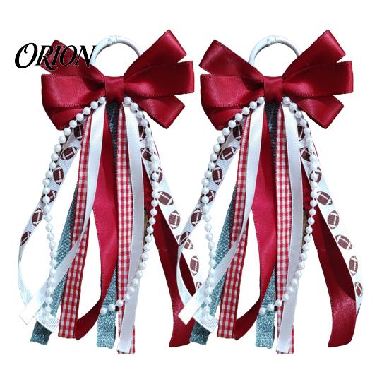Boot Charm with Loop 2Pcs Ribbon Bow for Cowgirl Boots, Women Satin Western Decorations Hanging Ring, Universal Decoration Accessories