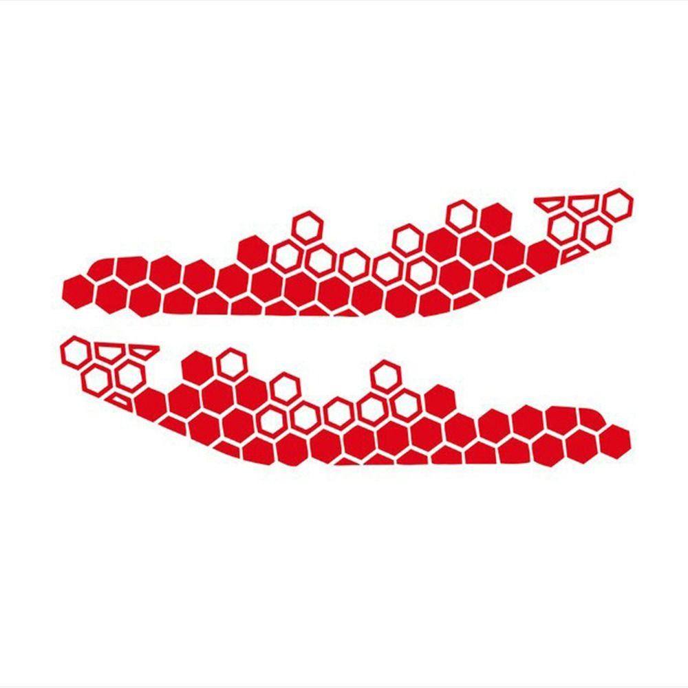 Multicolor Motorcycle Decorative Sticker PET Motorbike Electricbike Honeycomb Decals Bumper Ornament Modification