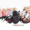 1 Pair Casual Wear 20cm Cotton Doll Shoes PU Leather 20cm Doll Leather Boots  Kids Gifts