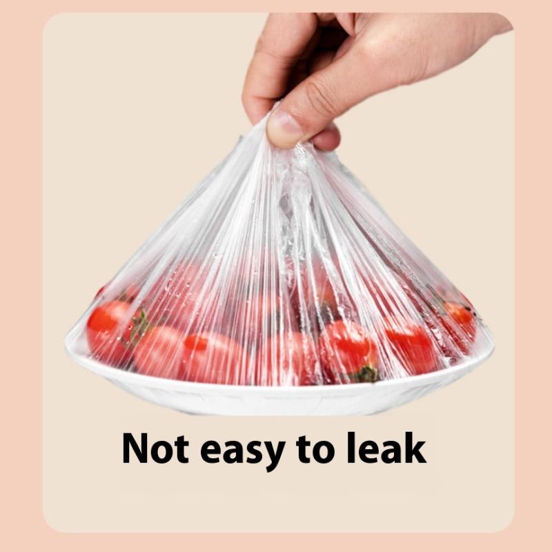 100 шт. Одноразовая пищевая пленка Стрейч-пленка Пищевой пакет для хранения фруктов и овощей Эластичный пластиковый пакет Кухонный пакет для сохранения свежести