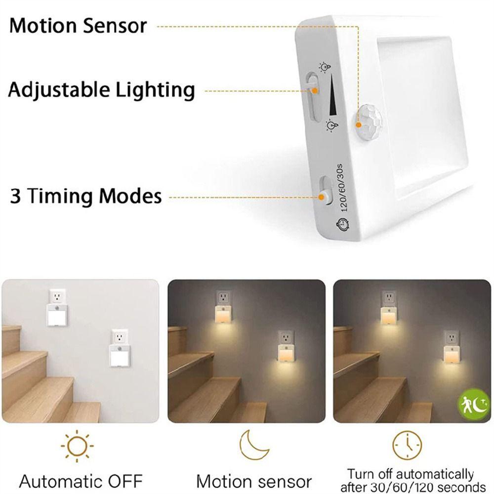 Bedroom Corridor Lamp Motion Sensor Cabinet Light LED Night Lights Lighting Wireless Night Lamp