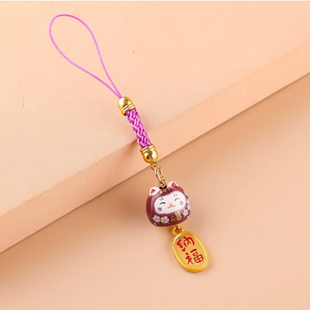 Charm Japanese Hang Phone Key Strap Lucky Cat Phone Straps Bag  Accessories