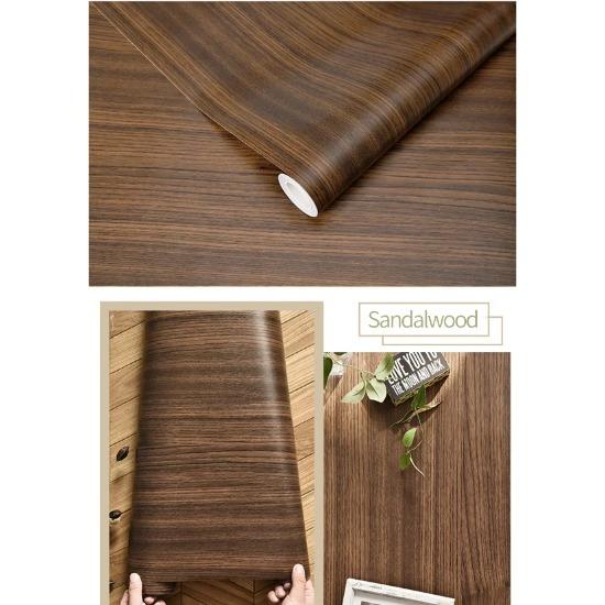 Водонепроницаемые самоклеящиеся обои из ПВХ для стен в рулонах, виниловая декоративная пленка для мебельных шкафов, наклейки с текстурой дерева для домашнего декора