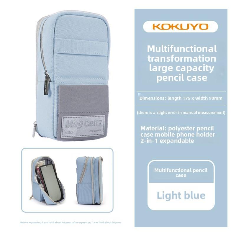 Kokuyo Phone Stand Pencil Case Large Capacity Organizer For Students And Office