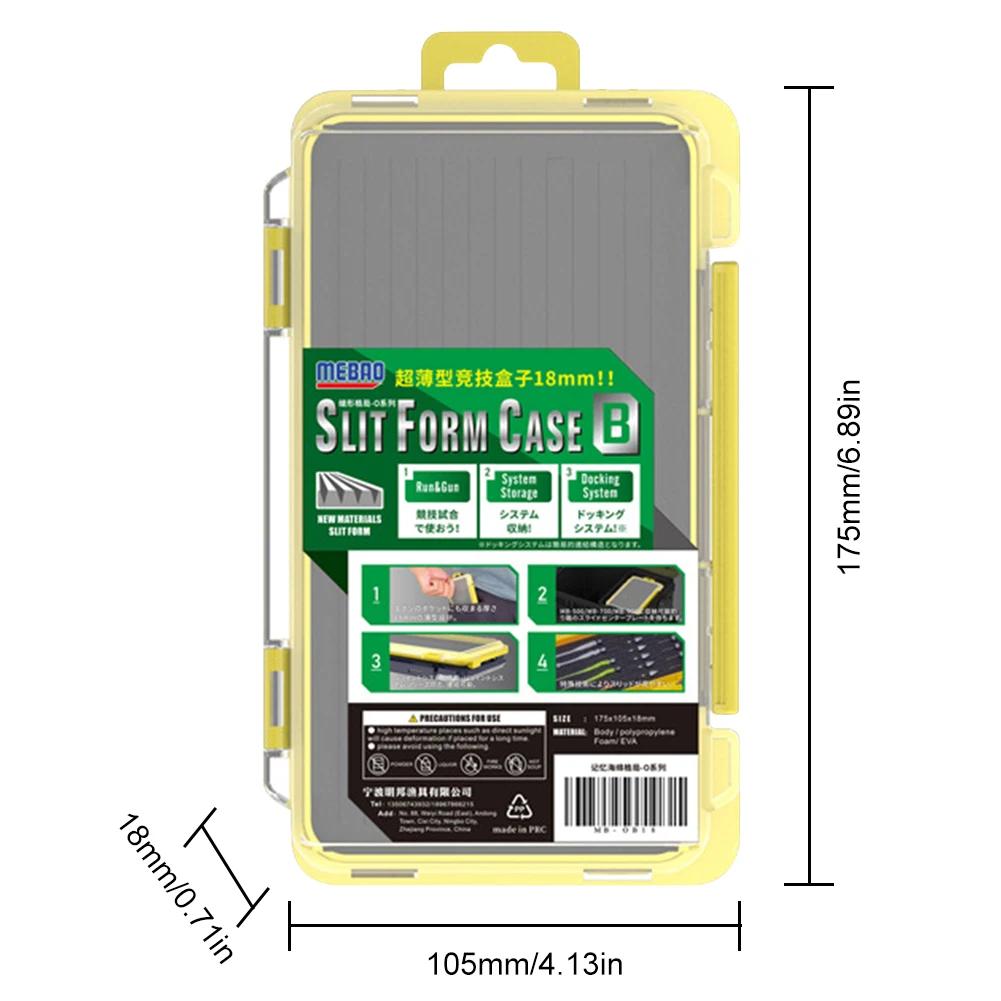 Ящик для рыболовных снастей Водонепроницаемый ящик для инструментов Двусторонний контейнер для хранения рыболовных крючков Органайзер для карповых аксессуаров Чехол для крючков и приманок