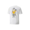 Puma Футболка с коротким рукавом и логотипом Garfield Cartoon, мужские топы, белая 534433-02