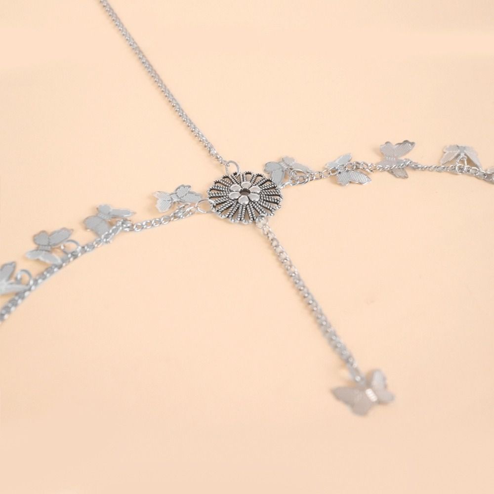 Butterfly Leg Thigh Chain Sunflower Zinc Zinc Alloy Leg Chain Geometric Thigh Body Chain Female Lady Girl