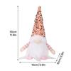Светодиодный безликий гном Рождественская светящаяся кукла-украшение для семейного собрания 30x10x10 см Красный