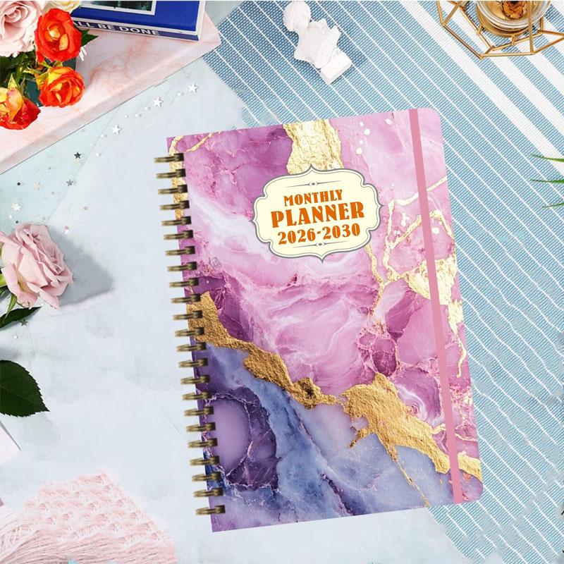 1 шт. Долгосрочный планер на 2026-2030 гг. - 5-летнее издание 2026-2030 гг. - Страницы - для дома, офиса или в подарок - Включает федеральные праздники, высококачественная бумага