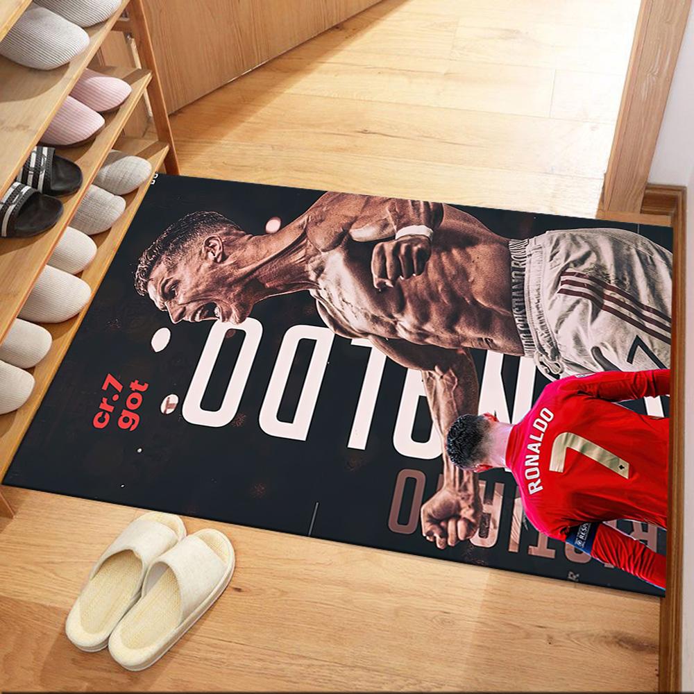 Cristiano Ronaldo Carpet Suitable For Hallway Playrooms Study Room Foyer Antislip Carpet Decorate Offices Gift For Festivals