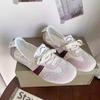 Французские балетки женские летние туфли на плоской подошве 2024 года, новые дышащие белые туфли на шнуровке с одной педалью, модные одинарные туфли