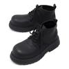 Black Martin boots men's 2024 new British style thick-soled heightening tooling boots 22722-R