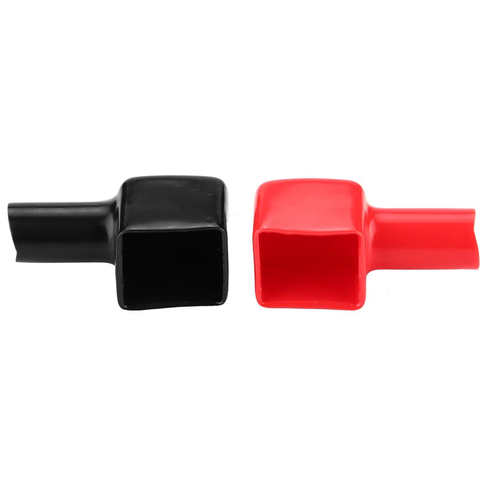 2pcs Car Battery Terminal Covers Positive and Negative - Premium Quality PVC, sy Installation - Fit, from Dust, Insulates