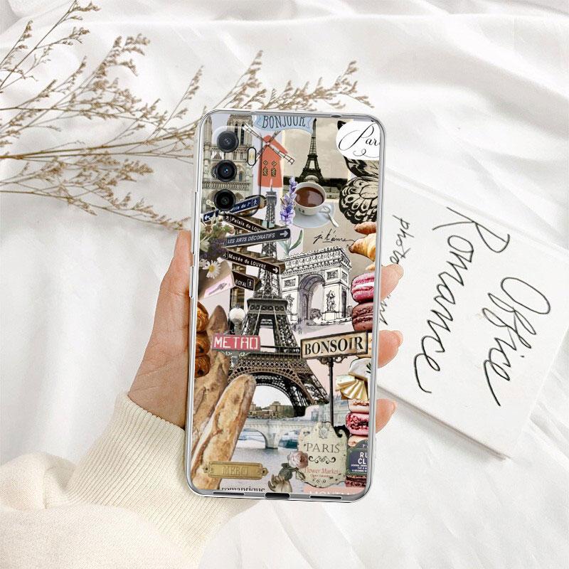 IK52 Paris Eiffel tower Case for Motorola G10 G20 G30 G31 G32 G34 G35 G41 G42 G50 G51 G52 G55 G60 G60S G62 G71 G72 G75