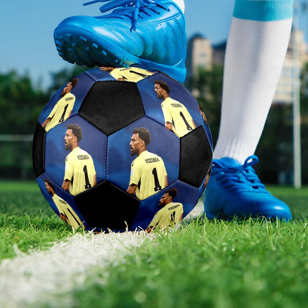 Vozinha Size 5 Soccer Ball, Machine-Stitched PVC, Durable & High Bounce, All Ages Fit, fan merchandise, matches & outdoor use.