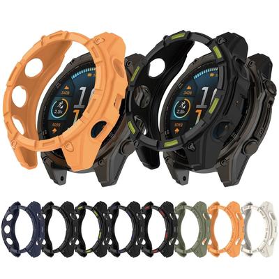 Чехол из ТПУ + Закаленное стекло Для Garmin Fenix 8 51 мм 43 мм 47 мм Защитная пленка Силиконовый бампер Защита от царапин для Fenix 8 Аксессуары