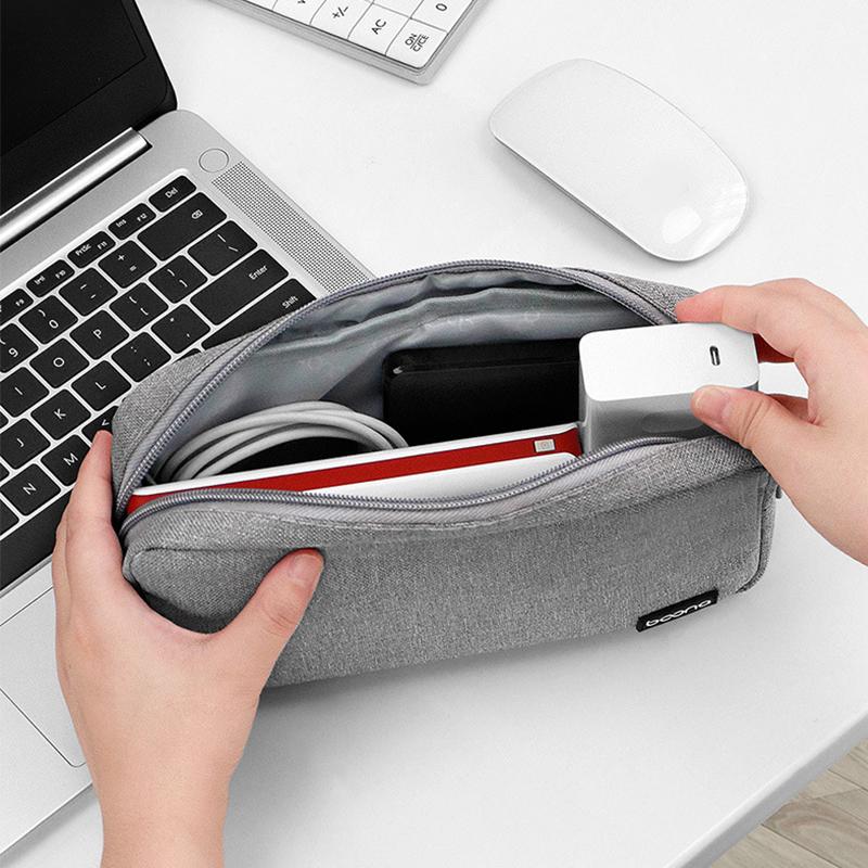 Boona Портативная сумка для хранения из ткани Оксфорд, сумка для хранения кабеля для передачи данных, зарядное устройство, сумка для хранения адаптера питания для ноутбука, Power Bank
