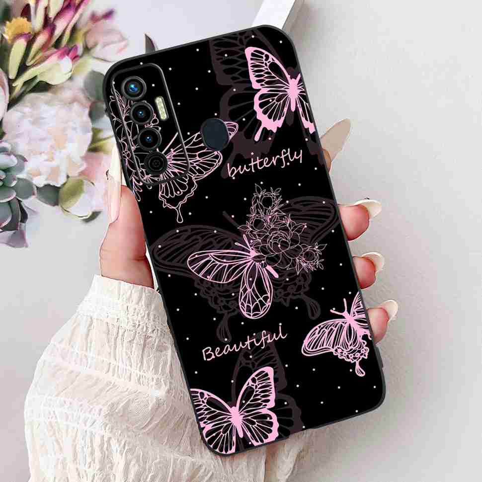 Cute Cat Cover For Tecno Camon 17 Case CG6 CG6j Silicone Soft Protection Shell For Tecno Camon 17 Camon17 Back Cover Casing 6.6"