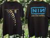 Nine Inch Nails 1994 Группа Двусторонняя Базовая Черная Унисекс Футболка