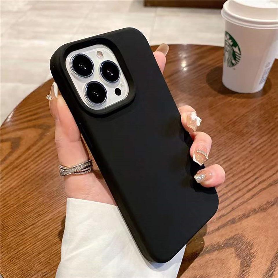 Liquid Silicone Case For For Iphone 16 15 14 13 12 11 Pro Max Shockproof Soft Back Protection Cover For 16 series Phone Accessories