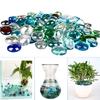 Round Gift Marbles Flat Stone Mixed Color Accessories Craft Fish Tank Beads Glass Stones Aquarium