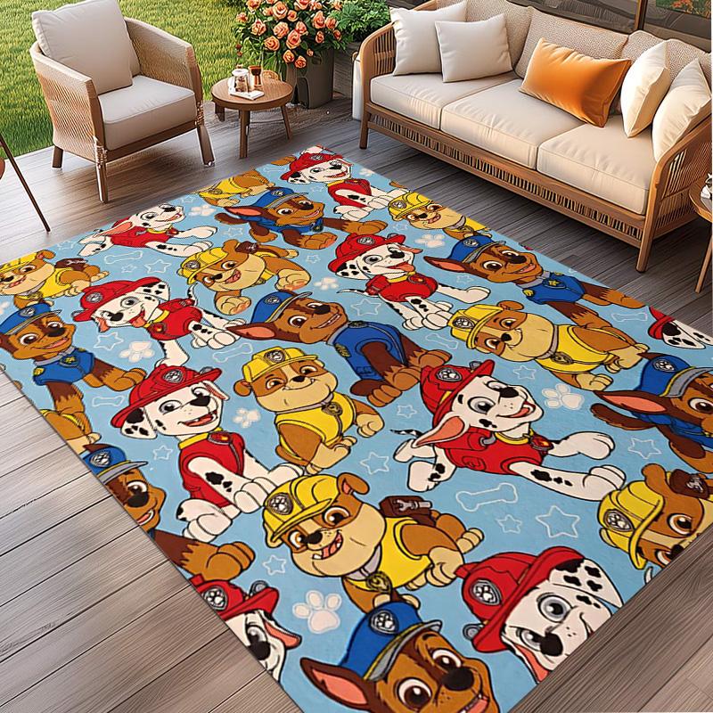 PAW Patrol Print Rug, Washable Floor Carpet, For Entryway Dorm Laundry Room Office Study, Home Decor Birthday Christmas Gift