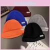 Ntrx Trendy Letter Pattern Solid Color Knitted Cap For Cold Fashion Weather