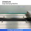 ZONESUN ZS-AZS1 Semi-automatic Soap Custom Logo Embossing Stamping Machine for Bar Soap Branding