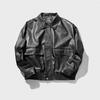 Men's Oversized Leather Jacket - American Retro Street Style