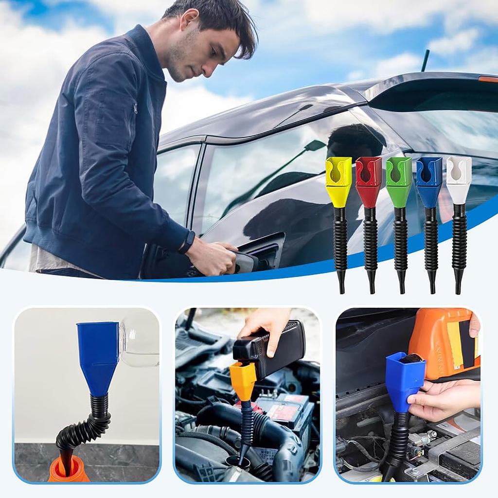 Универсальная бытовая складная пряжка-воронка, новый гибкий сливной инструмент-защелка, универсальная бытовая складная пряжка, гибкий комплект для охлаждающей жидкости