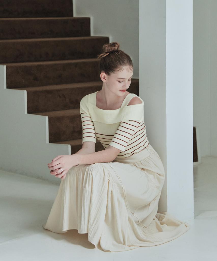 Zero Street [2 Colors] Souffle Tiered Skirt