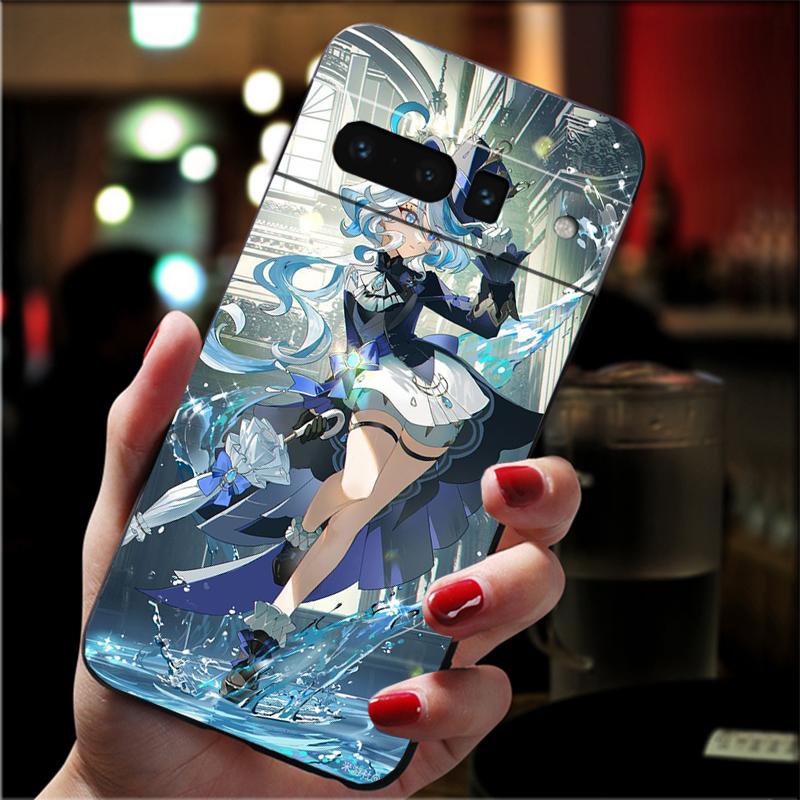 Чехол для телефона Genshin Impact Anime для Google Pixel 8 7 Pro 7A 7 6A 6 Pro Pixel 8A 4A 3A 4 XL Pixel 5 6 4 3A XL