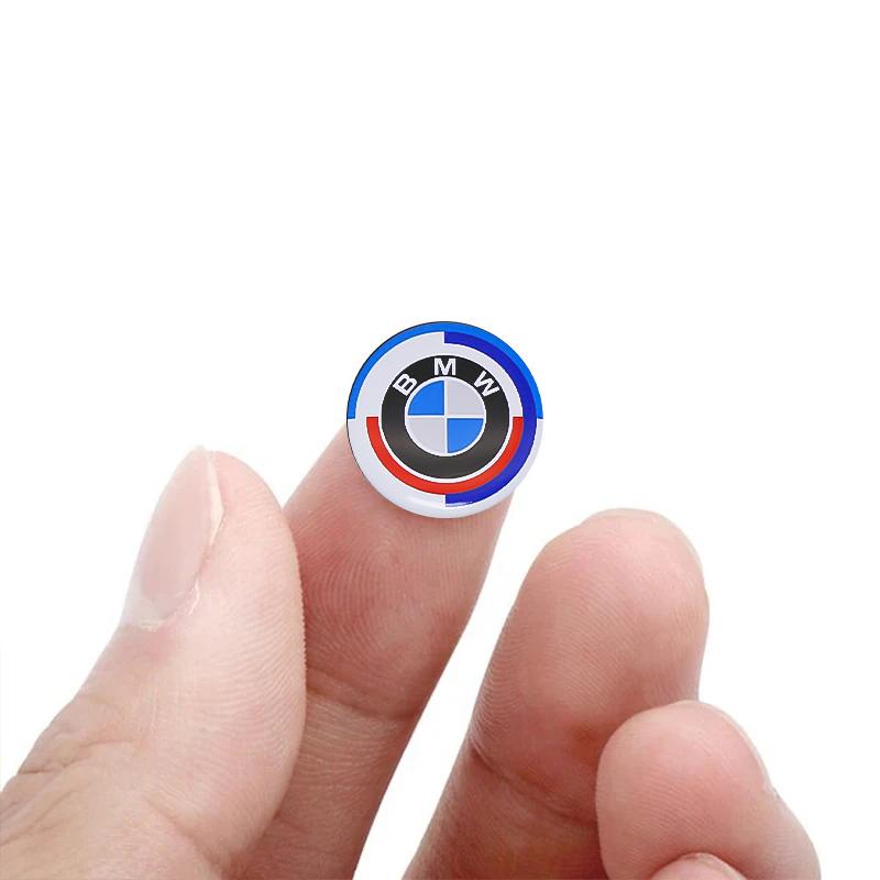 11mm 14mm Car Remote Key Fob Emblem Sticker Logo Replacement For BMW M3 E93 F01 F32 E90 E52 F30 E53 E91 E60 E92 50th Anniversary npvc76