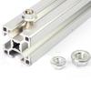 Eu Standard 20 30 40 45 Series T Shaped Hammer Bolt Aluminum Profile Accessories T Shaped Bolt Nut + Flange Nut M5 M6 M8 M10