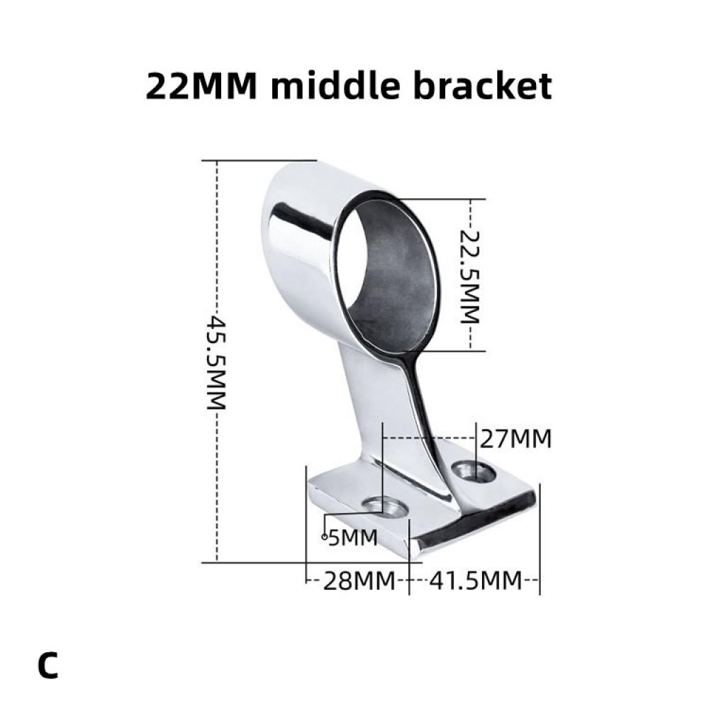 Поручень из нержавеющей стали 316, подъемный поручень на 60° для трубчатого наружного диаметра, морской лодки, яхты
