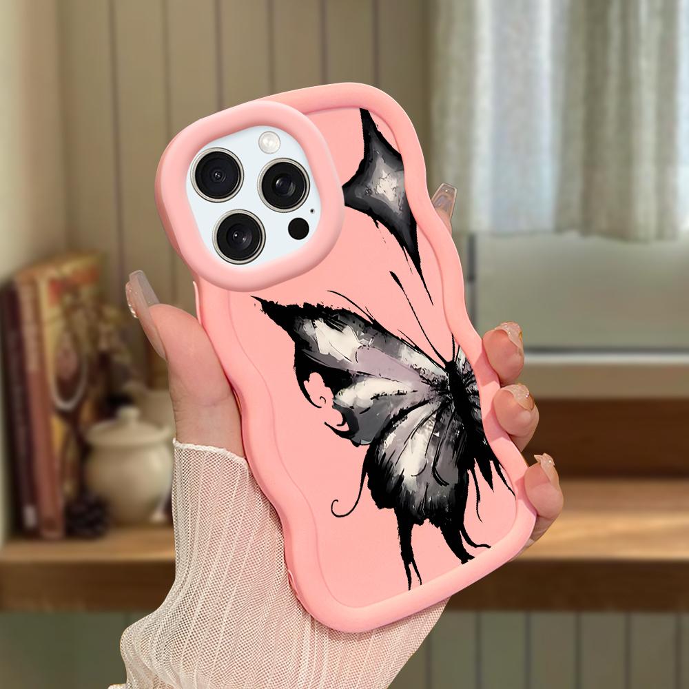 Чехол для телефона Macaron из мягкого силиконового материала с большой волной и кромкой, противоударный защитный резиновый чехол для iPhone Samsung Huawei Honor Xiaomi Redmi OnePlus Moto