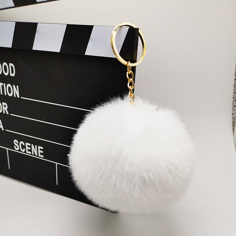 Плюшевый шарик-подвеска в виде кролика 8 см Женский багаж Плюшевый брелок-подвеска Аксессуары для сумки Подарки